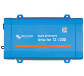 Victron Energy 500VA inverter front view powering 120V outlets efficiently