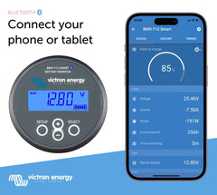 Bluetooth setup image highlights wireless monitoring on mobile devices.