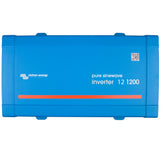 Victron Energy 1200VA inverter front view powering 120V loads.