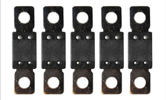 Close-up of Victron Mega-Fuse terminals showing secure connections for power systems.