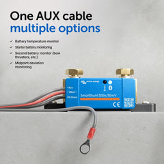 Auxiliary connection option compatible with temperature sensors for diagnostics.