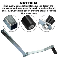 Vidabte crank material iron-plastic construction for lasting performance