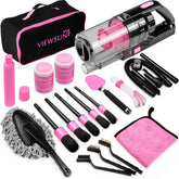 Viewsun 17pcs car cleaning kit vacuum with powerful suction for spotless interiors.
