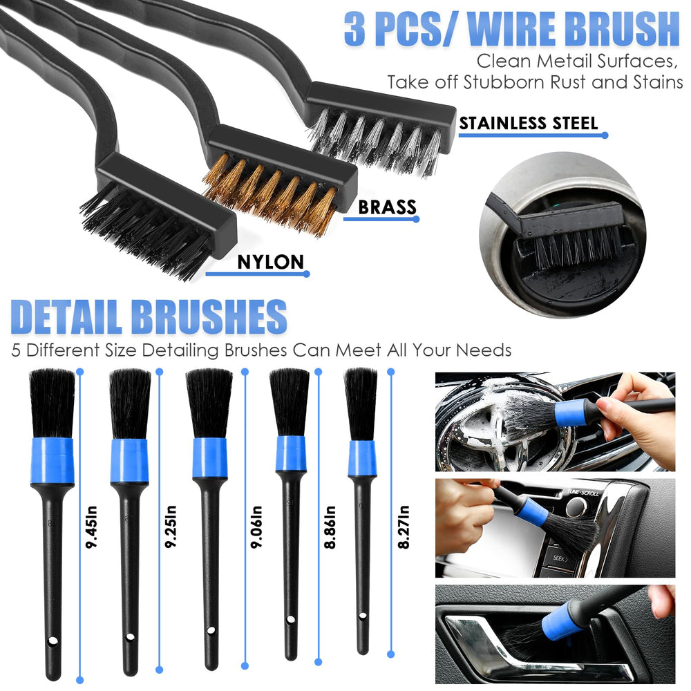 Viewsun car cleaning kit microfiber towels add gentle absorption.