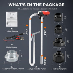 Vigorighter intake hose extended to 31.5 inches reaching deep tanks