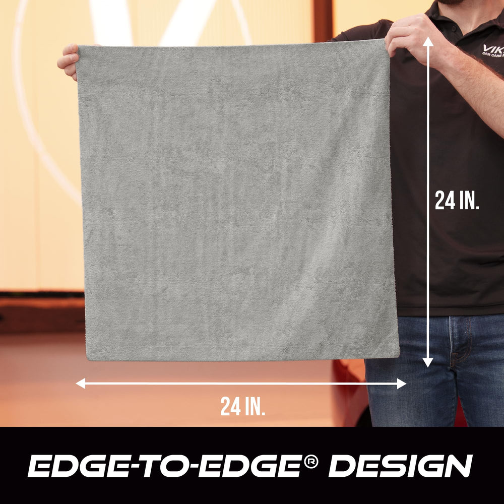 VIKING grey microfiber towel pack offers premium drying performance