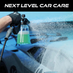 VIKING foam cannon wide-neck canister enables easy filling and reduced tipping.