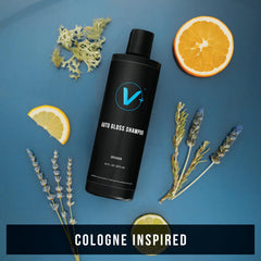 VIKING V+ citrus-bergamot-oak-moss scent enhances the car wash experience.