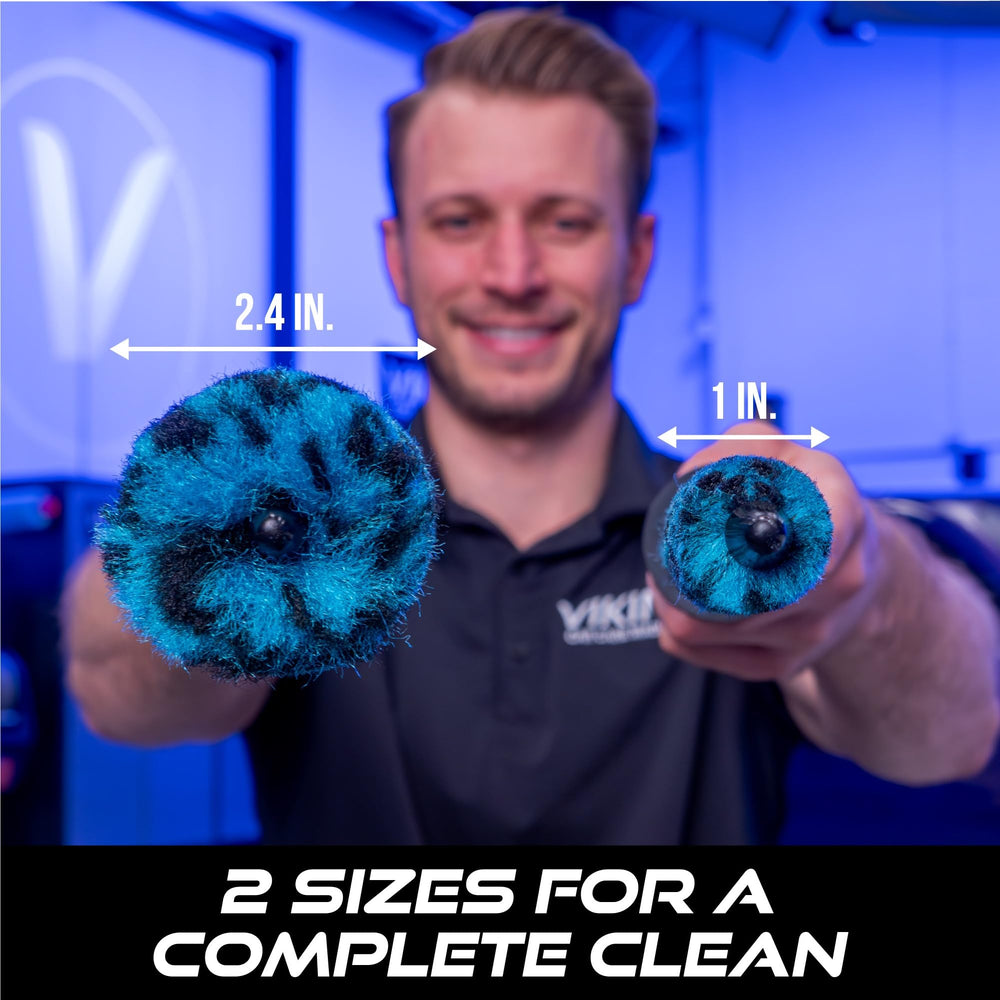 VIKING 16in teal brush enhances car wash routines for deeper wheel care