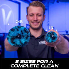 VIKING 16in teal brush enhances car wash routines for deeper wheel care