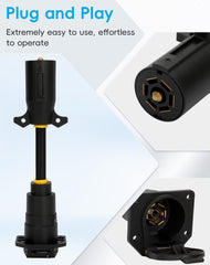 Vikua adapter connected to Furrion Vision S for seamless compatibility across RV cameras.