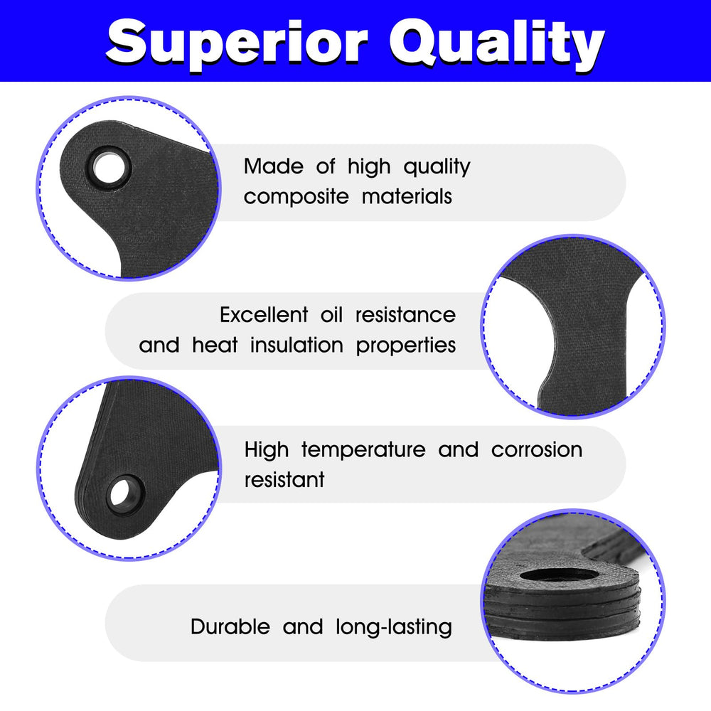 Vilapow 9265 carb spacer heat shield supports high-temperature operation