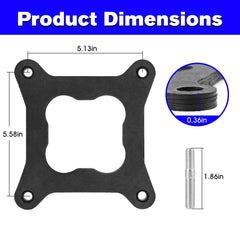 Vilapow 9265 heat insulator gasket on carb enhances heat resistance