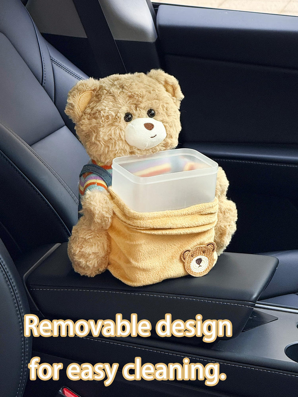 VimoDemo multi-function holder for tissues and trash.