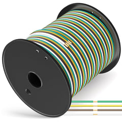 VINAUO 100ft trailer wiring spool with four color coded wires ready for rewiring