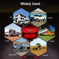 VINAUO 12V universal trailer taillight fits most trailers and RVs