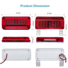 VINAUO surface-mount taillights install quickly on flat trailer surfaces