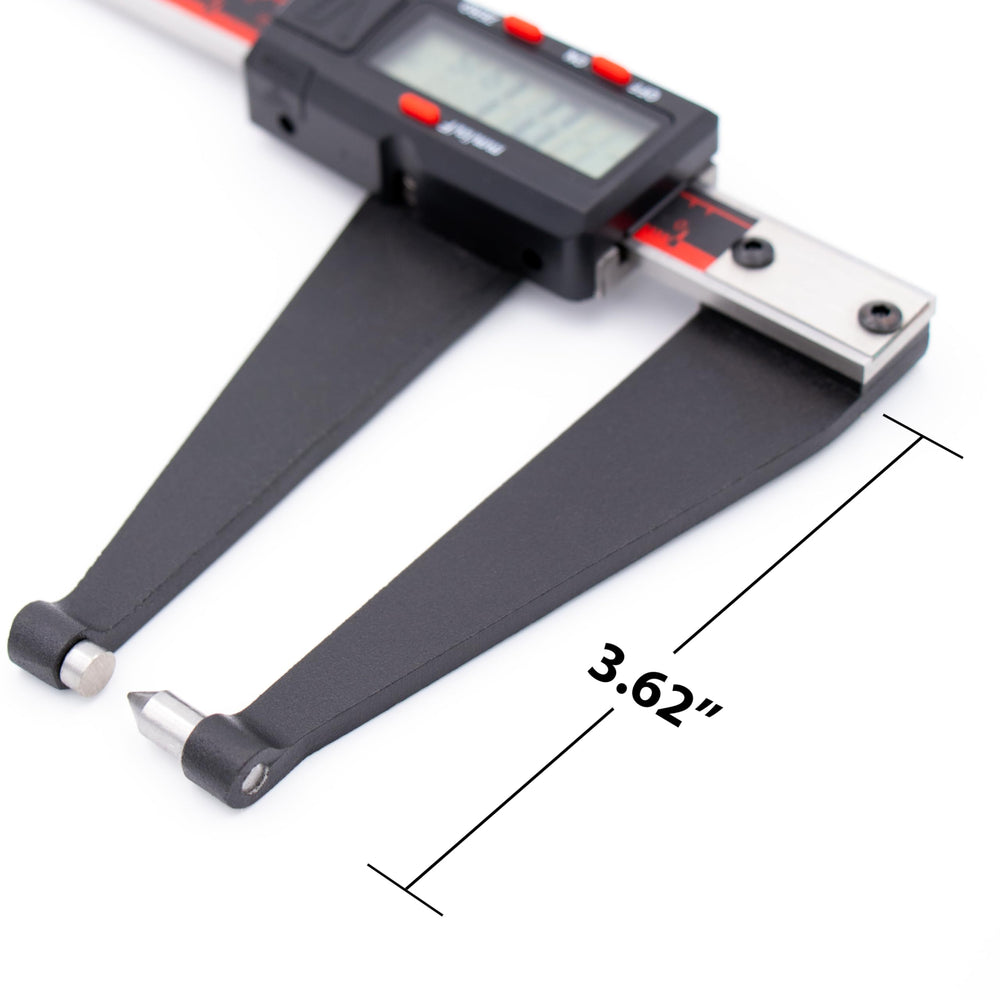VINCA gauge being hand-held for on-site rotor measurement accuracy.