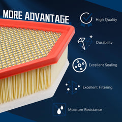 VINMS A3248C filter for GMC Sierra 3500HD 6.6L close-up shows dust-holding capacity.