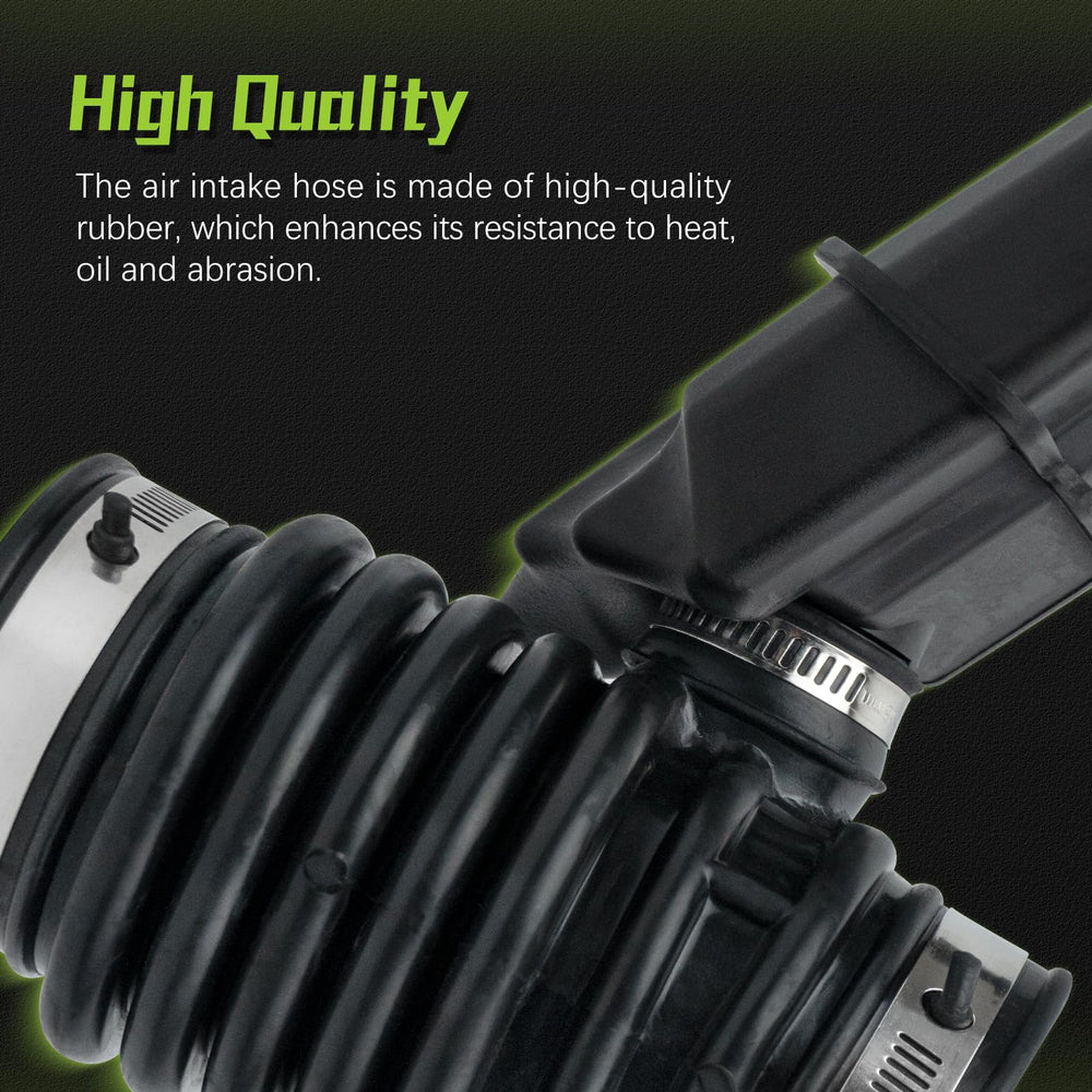 VINMS reinforced rubber intake hose provides wear and heat resistance for longer life.