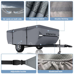 VINPATIO side vents help reduce wind stress and moisture.