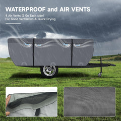 Waterproof backside coating shields VINPATIO cover against splashes and rain