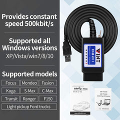 Software compatibility: FORScan, ELMconfig and FF2 with VINTscan TT55502.