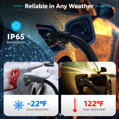VIPTOO adapter supporting Level 2 charging up to 60A for EVs.