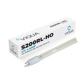 Viqua S200RL-HO lamp closeup shows premium OEM construction for reliable UV performance.