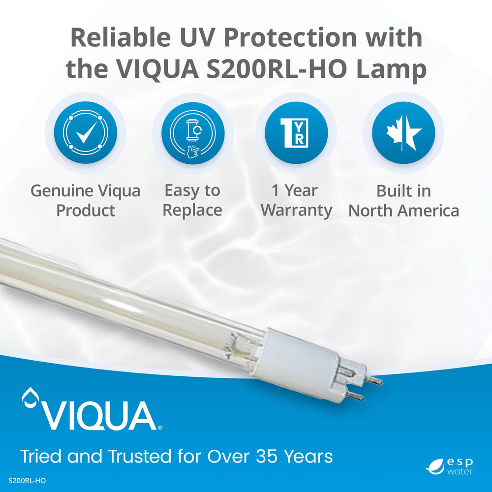 Viqua S200RL-HO installed in VH200 system demonstrates seamless compatibility during installation.