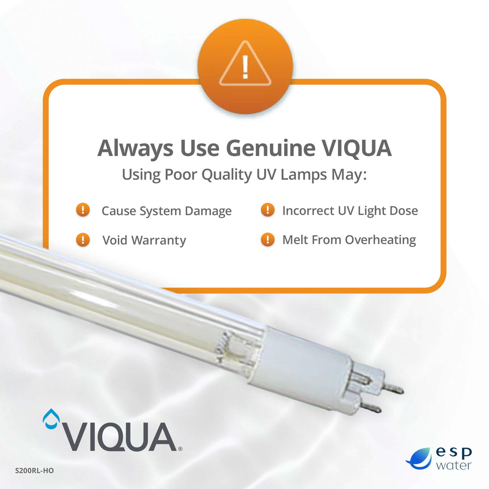 Viqua S200RL-HO replacement-interval visual hints at annual maintenance needs.