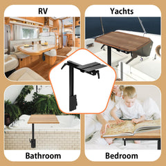 Virego side-mount design fits RV benches without clutter.