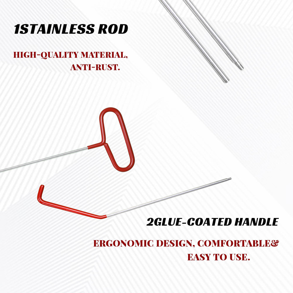 Visberius extended hook and pin puller for interior and exterior vehicle work.