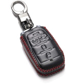 Vitodeco genuine leather key fob case for RAM with five-button layout and protection