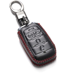Vitodeco genuine leather key fob case for RAM with five-button layout and protection
