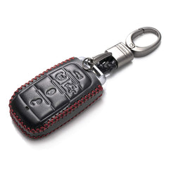 Vitodeco leather key fob close-up showing premium grain and finish