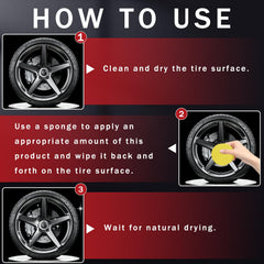Viuvoiul tire shine shown on multiple vehicle types for consistent results