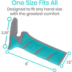 Cushioned nonslip overlay on Vive Car Handle Assist for a confident grip.
