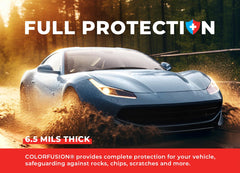 VViViD ColorFusion PPF edge wrap shows precise alignment.