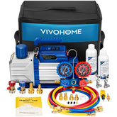 VIVOHOME 110V dual-stage vacuum pump for precise HVAC maintenance