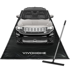 VIVOHOME Containment Mat stay-put corner in use for secure placement