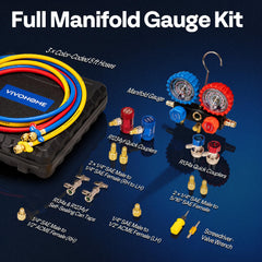 Vivohome five-foot reinforced hoses offer high-pressure performance for automotive A/C work