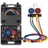 VIVOHOME HVAC manifold gauge set front dial for precise pressure readings during service