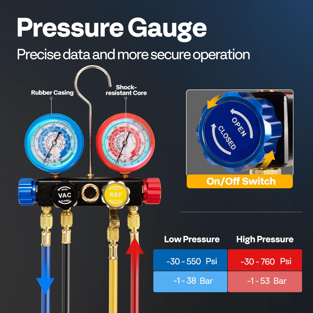 VIVOHOME oil sight window shows oil level during operation.