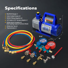 Thermometer included for vehicle temperature checks during service