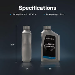 Clear label on VIVOHOME oil emphasizes low moisture content and purity.