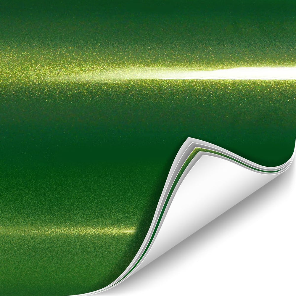 VViViD ColorFusion PPF Urban Green wet installation demo shows smooth results