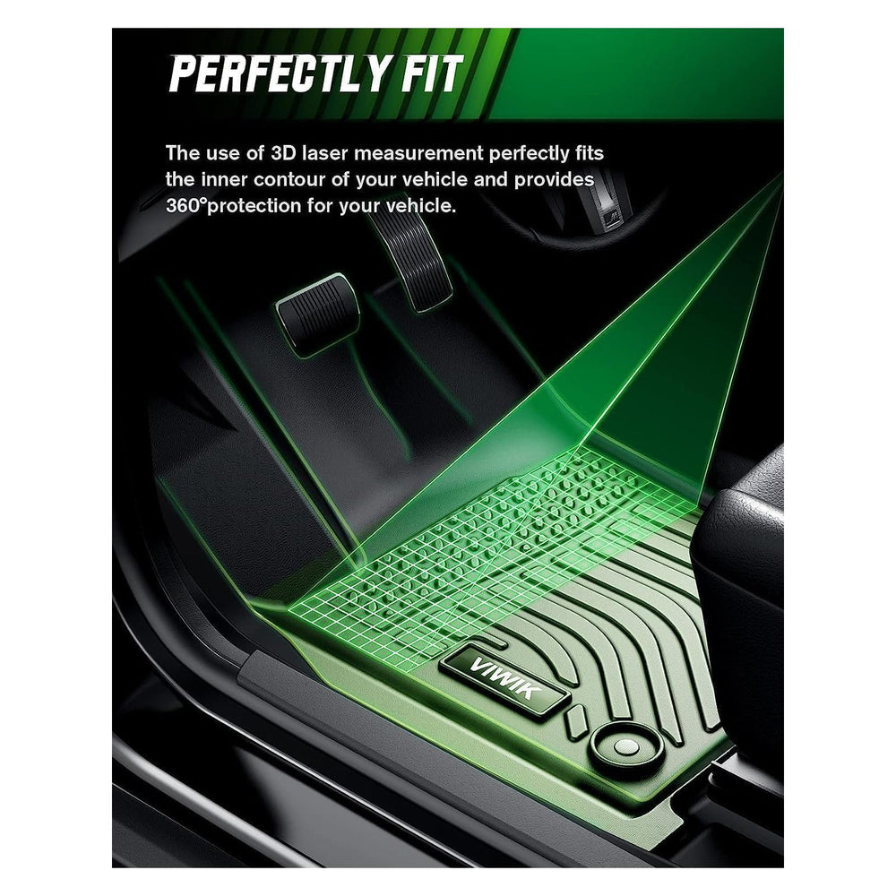 VIWIK Camry front row floor mats with reliable grip.