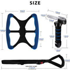 Vizava hook for lift devices provides portable hanging options for mobility aids.