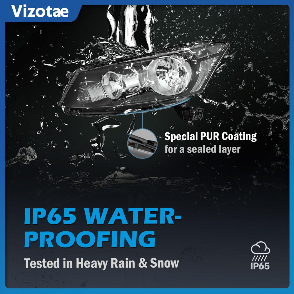 Vizotae headlights installation image emphasizes DIY-friendly setup